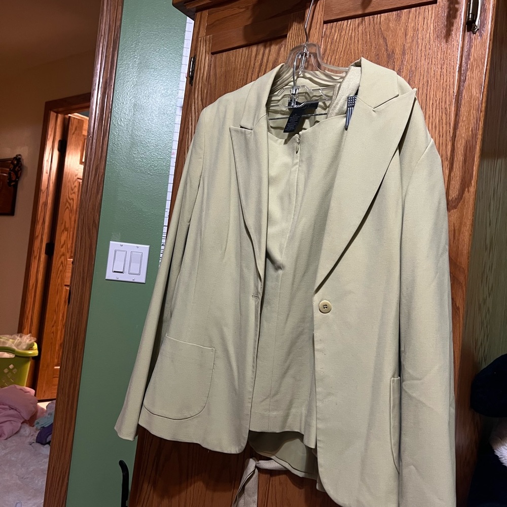 Suit coat with matching skirt
